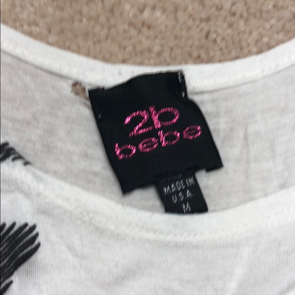 2b Bebe zebra print top - Picture 2 of 5